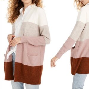 Madewell Tricolor Cardigan XXS